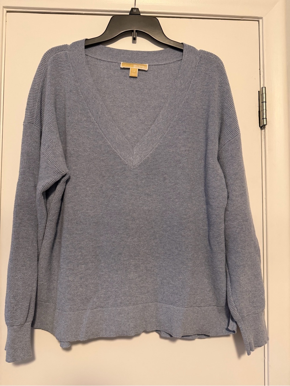 Michael Kors Light Blue V-Neck Sweater